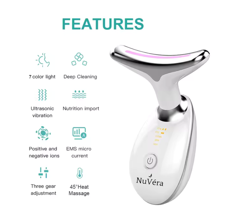 NuVéra VéraLift™ LED Face, Neck & Arm Sculpting Device | Skin Tightening & Lifting Massager
